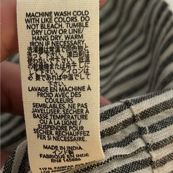 The Great Ruched Gray The Rail Vista Striped Top size XS 295 MSRP - Picture 9 of 11